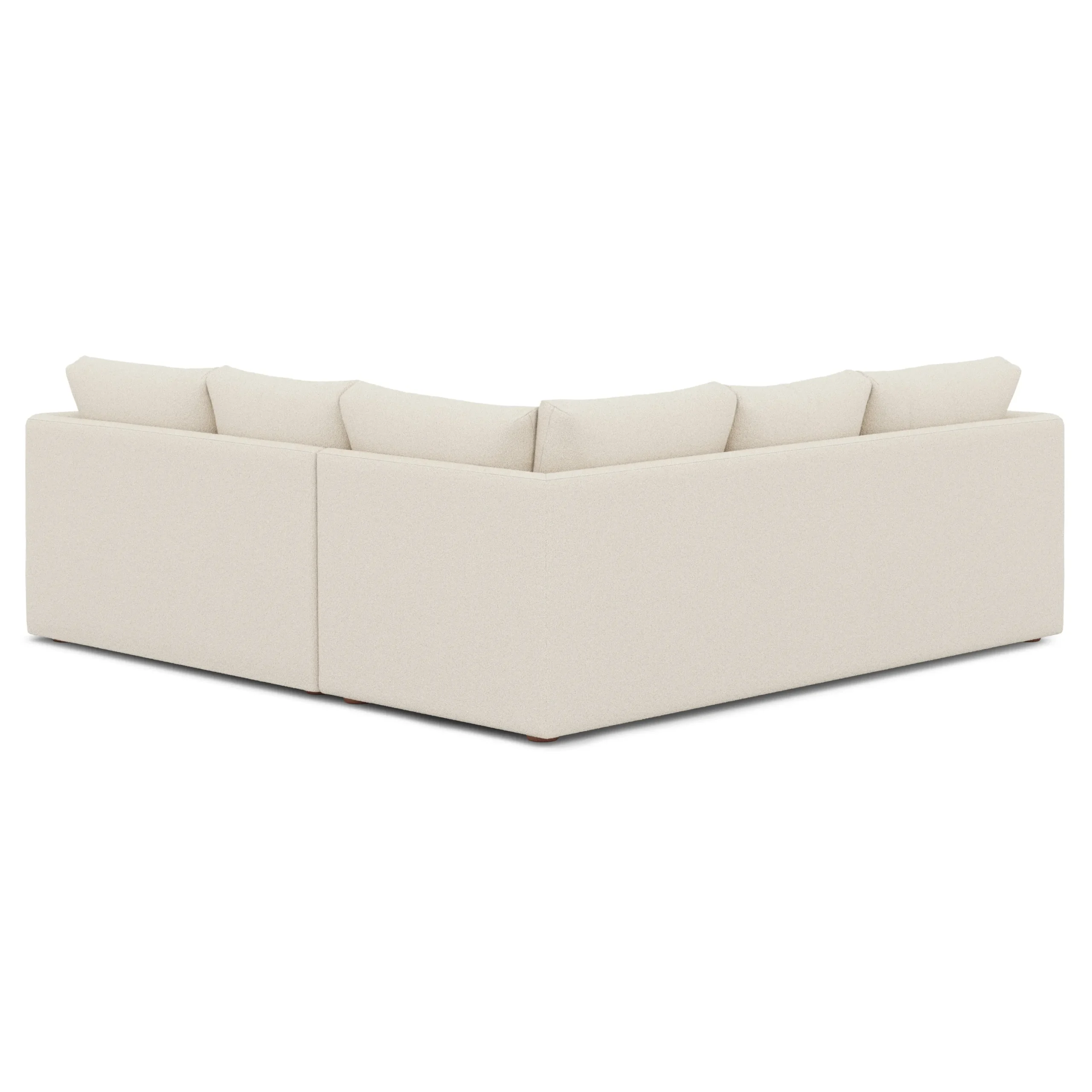 Marina 92_ Corner Sectional - Ivory Wool Bouclé - Image 5