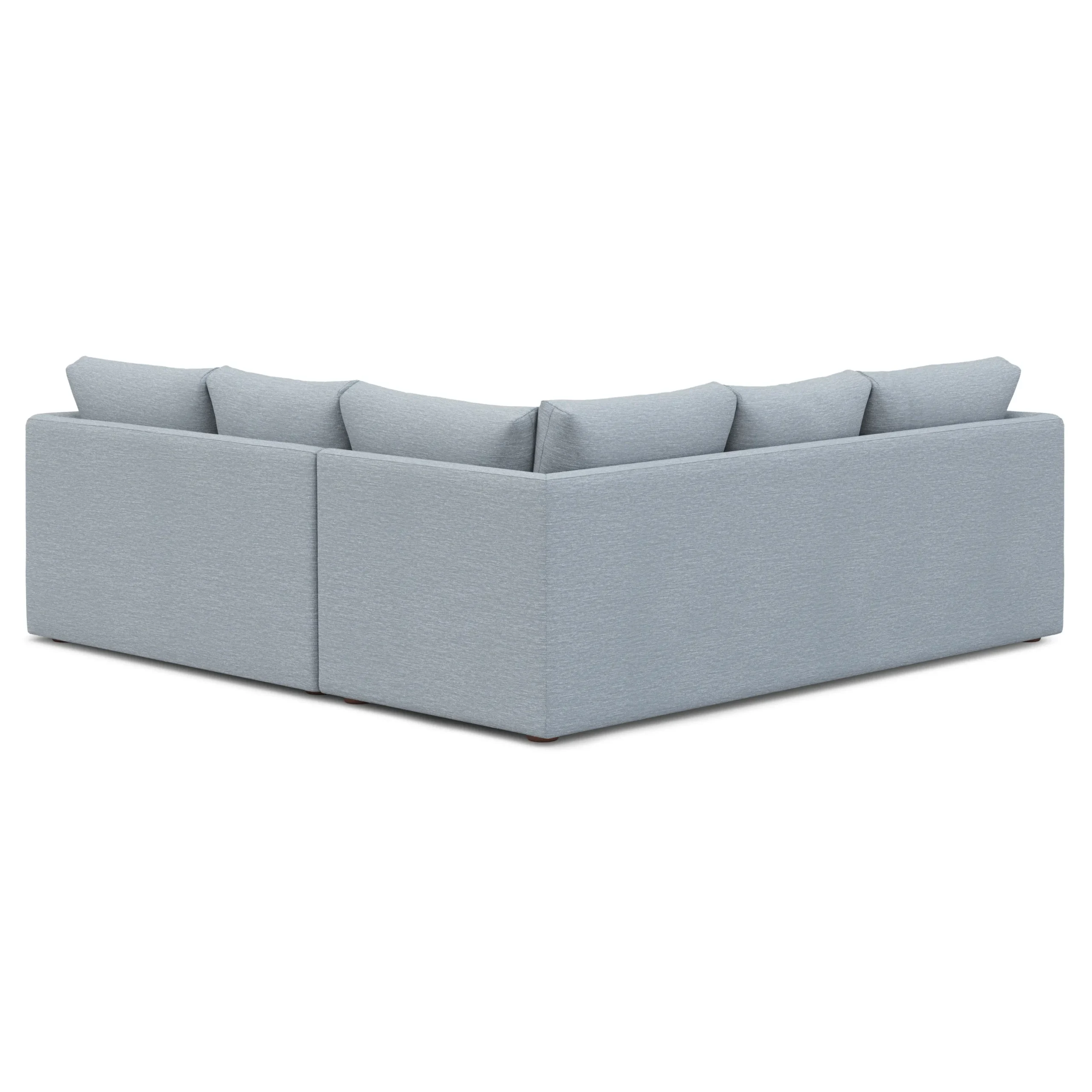 Marina 92_ Corner Sectional - Silver Light Blue - Image 5