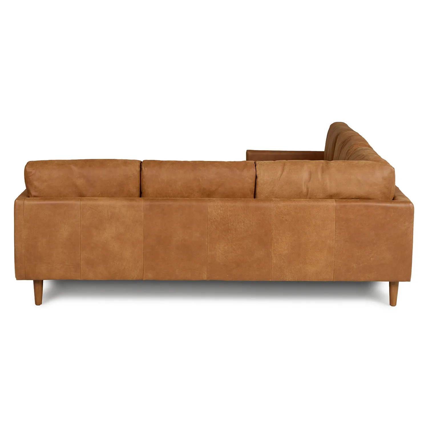 Nirvana 88_ Leather Corner Sectional - Dakota Tan - Image 5