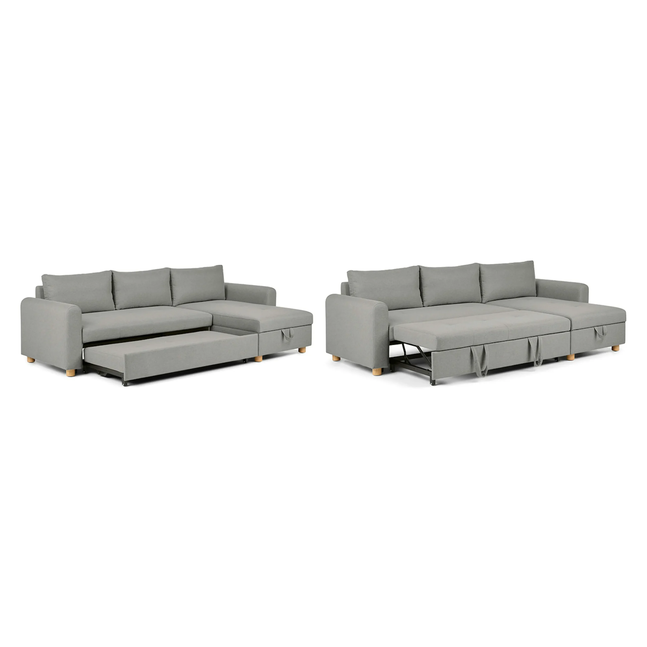 Nordby 104_ Reversible Sleeper Sectional - Pep Gray - Image 5