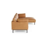 Olsen 110_ Leather Right Sectional - Charme Tan