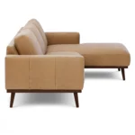 Rhett 93" Leather Chaise Sectional