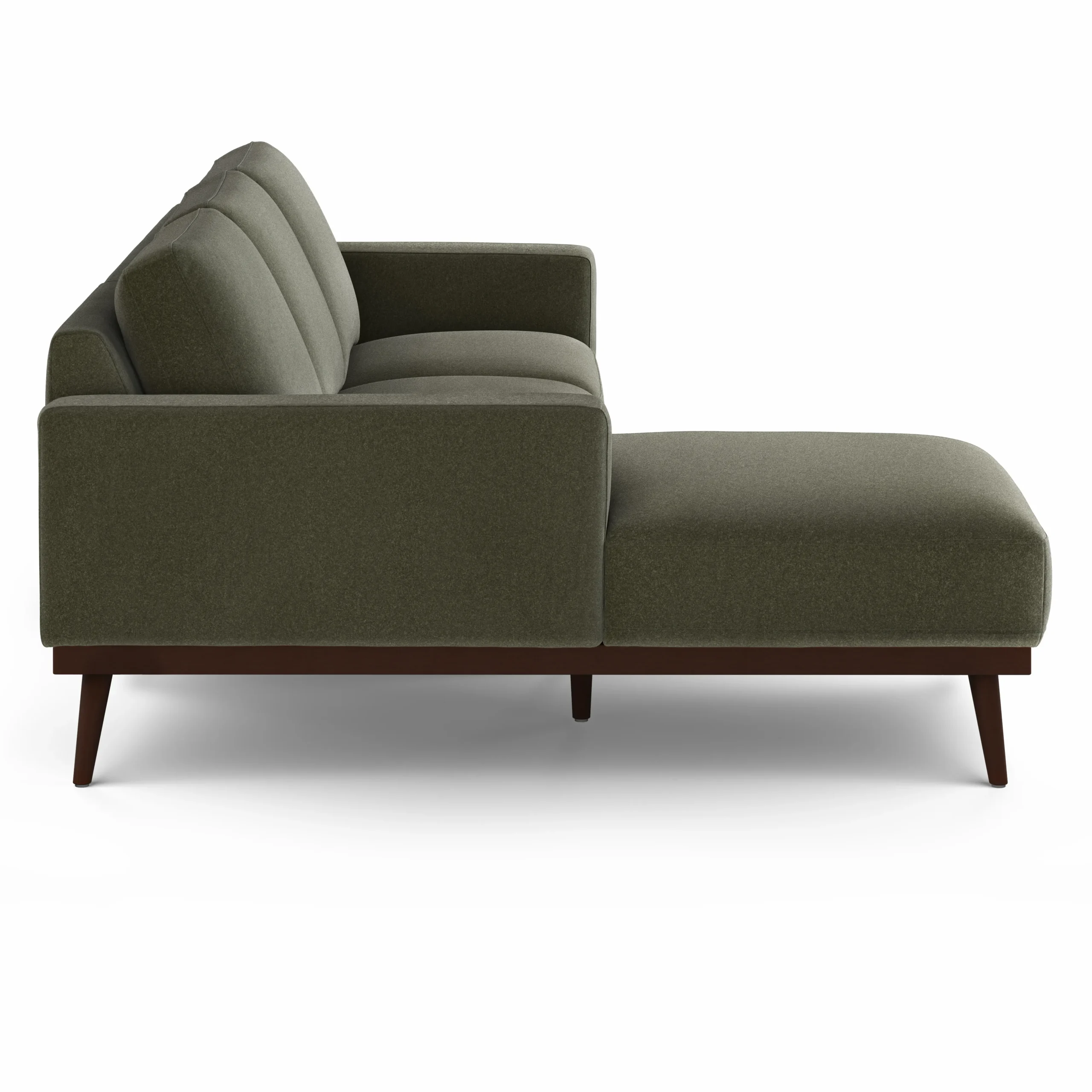 Rhett 93_ Left Chaise Sectional - Felted Green - Image 5