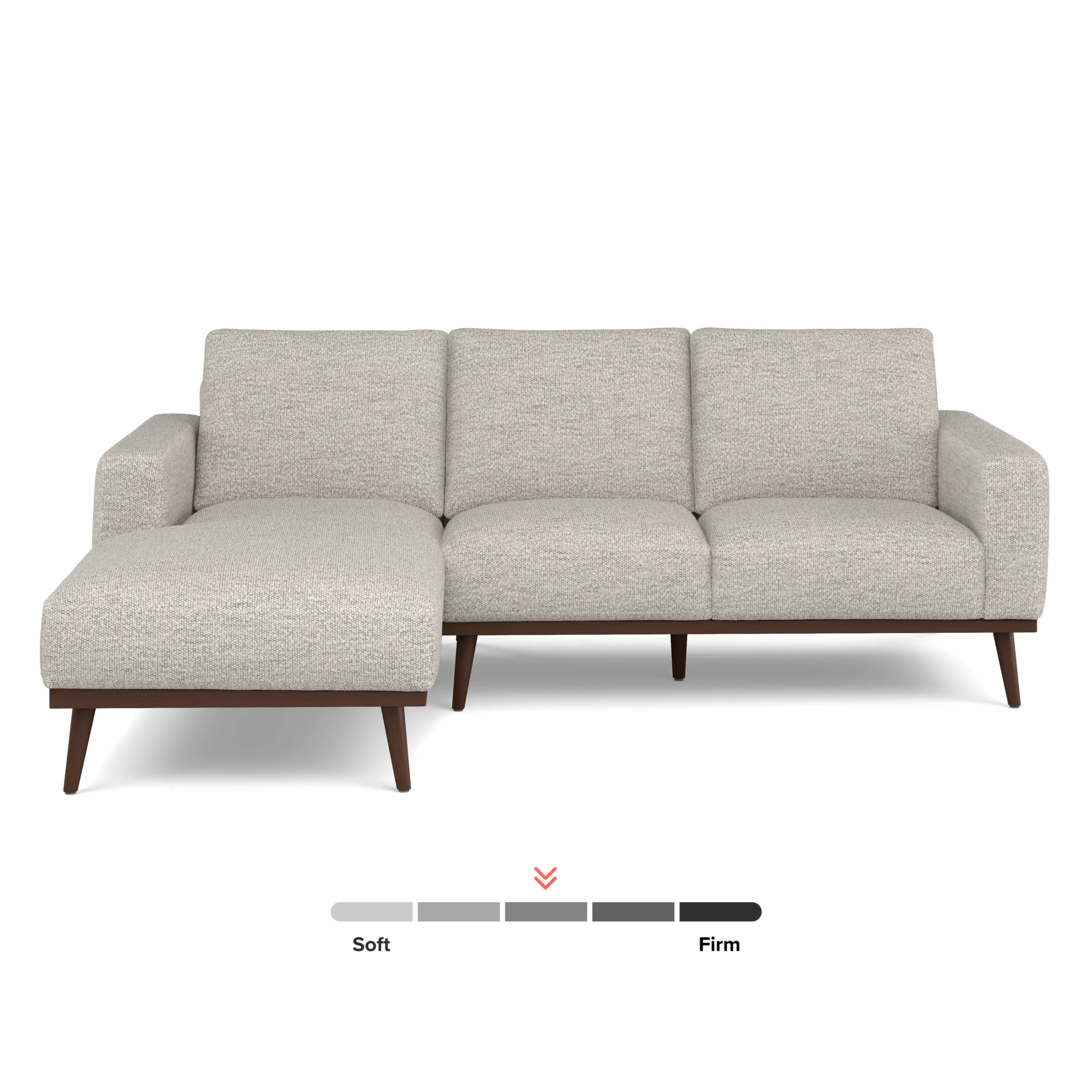 Rhett 93_ Left Chaise Sectional - Pepper Ivory - Image 5