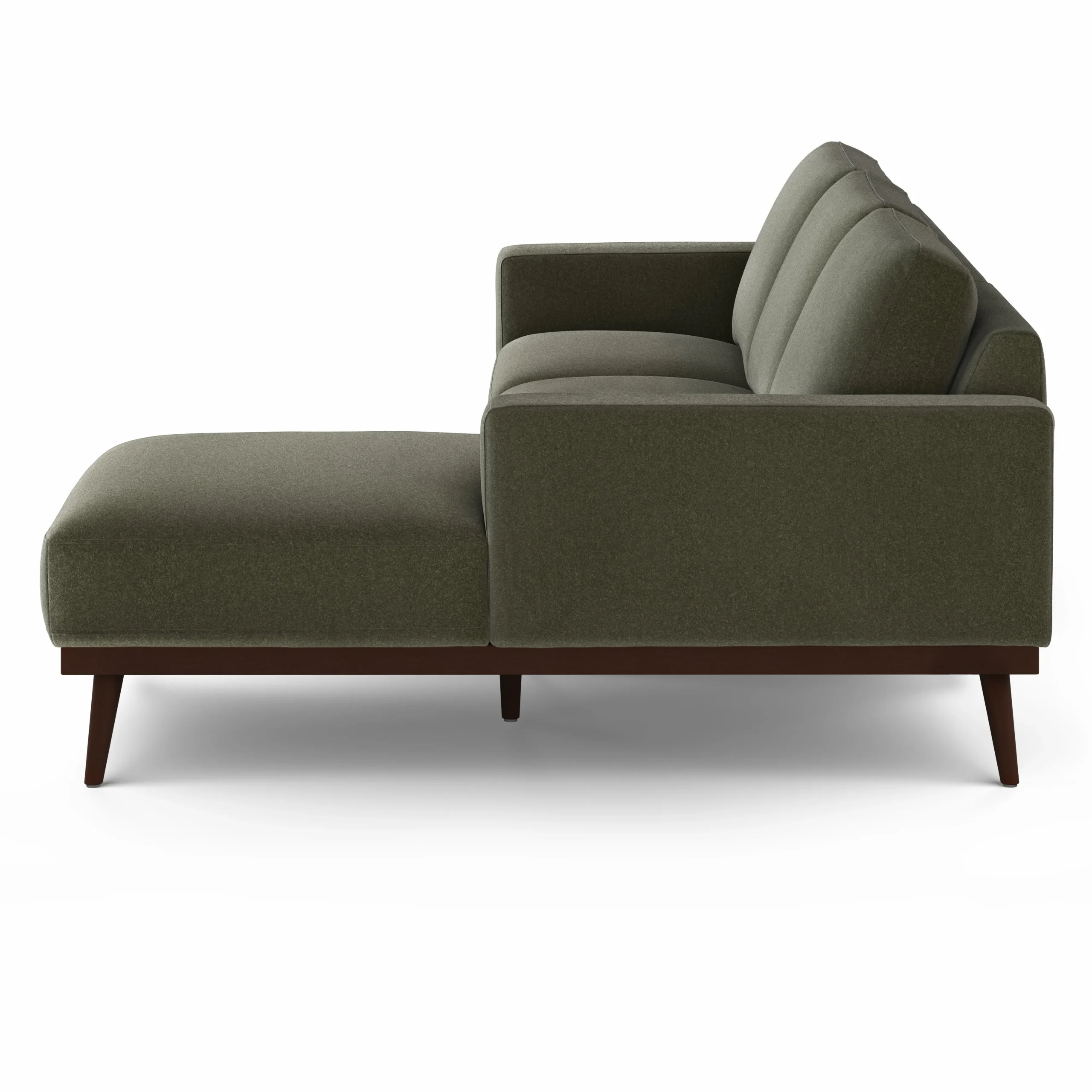 Rhett 93_ Right Chaise Sectional - Felted Green - Image 5