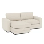Riley 84_ Reversible Storage Sectional - Ivory Wool Bouclé