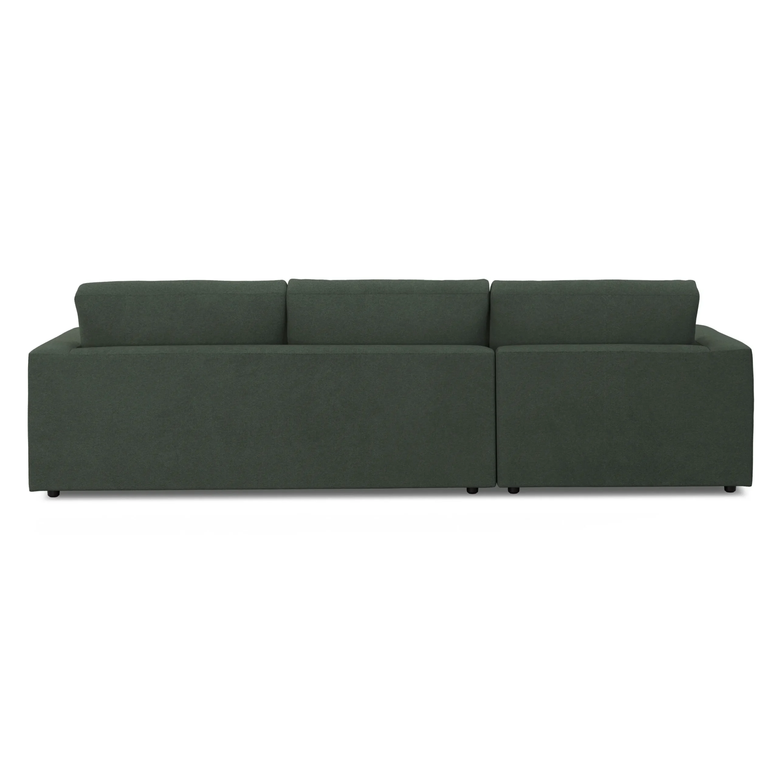 Riley 118.5_ Left Sectional - Green Wool Bouclé - Image 5
