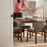 Mikkel Dining Chair - Walnut and Algonquin Green