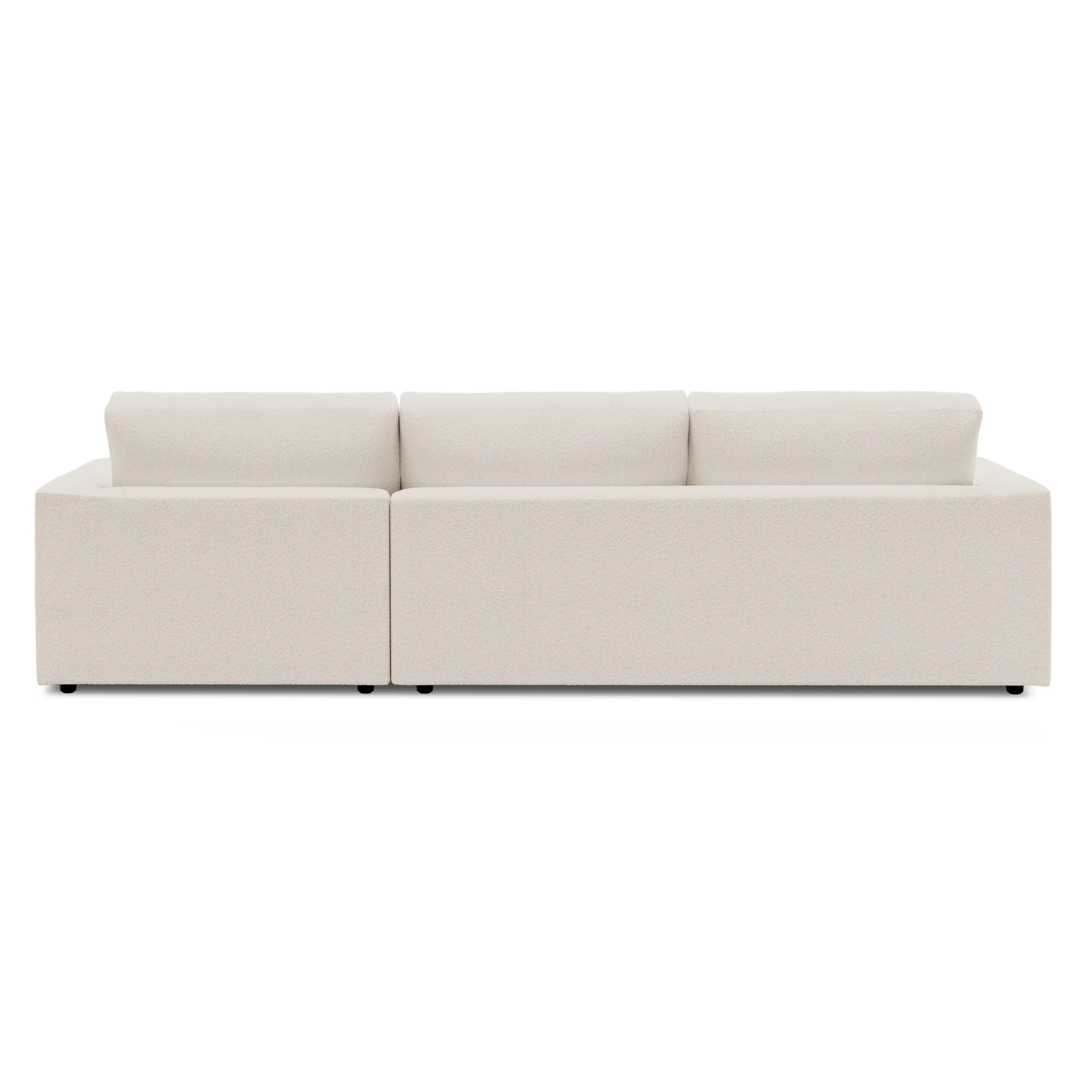 Riley 118.5_ Right Sectional - Ivory Wool Bouclé - Image 5