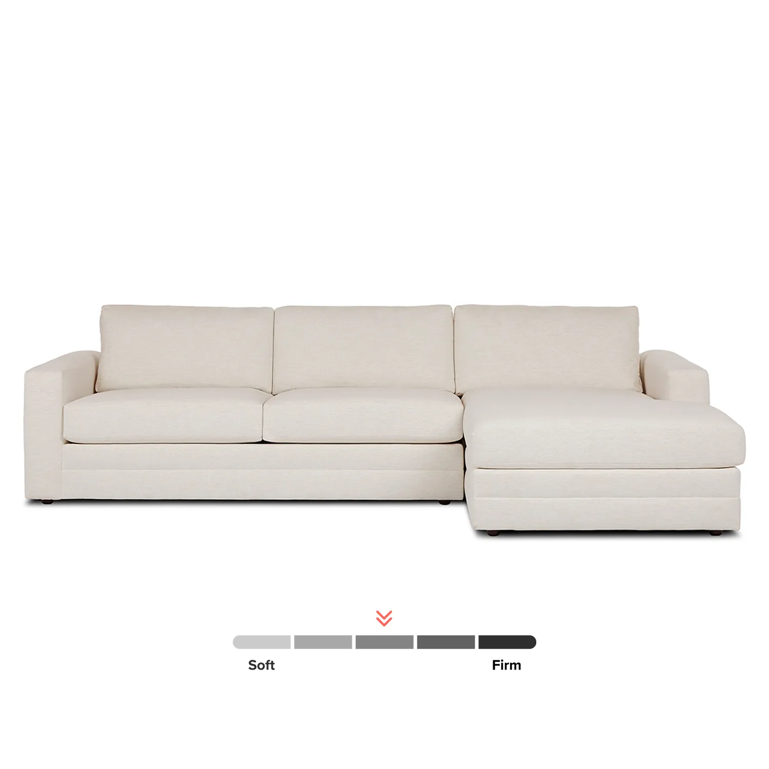 Riley 118.5_ Right Sectional - Napa White - Image 5