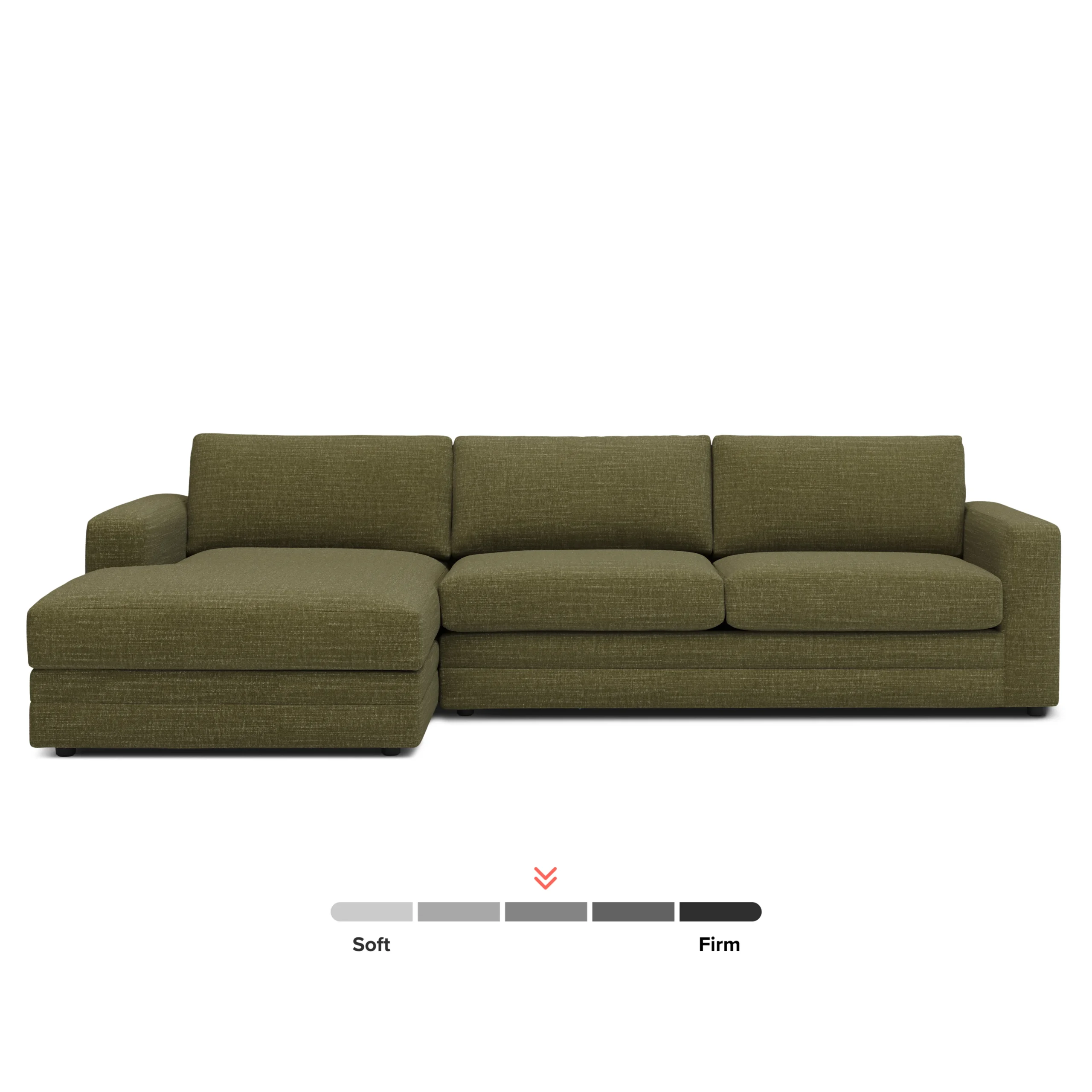 Riley 118_ Left Storage Sleeper Sectional - Napa Moss - Image 5