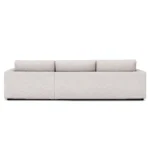 Riley 118_ Right Storage Sleeper Sectional - Napa White
