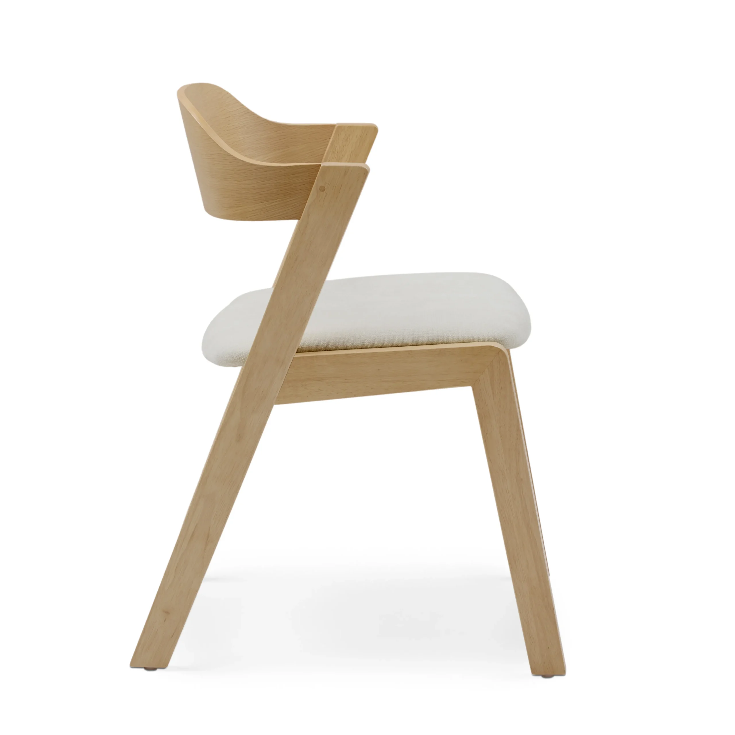 Meja Dining Chair - Oak and Bristol Ivory - Image 5