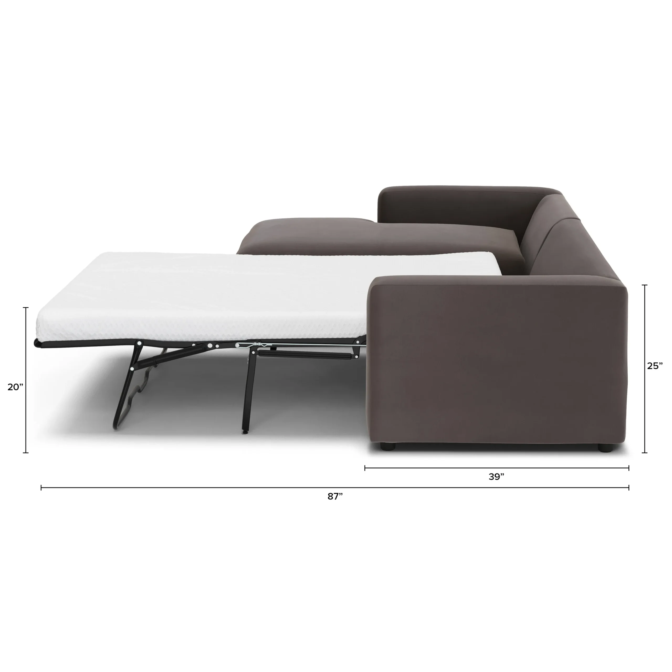 Riley 118_ Velvet Left Storage Sleeper Sectional - Hale Warm Gray - Image 3
