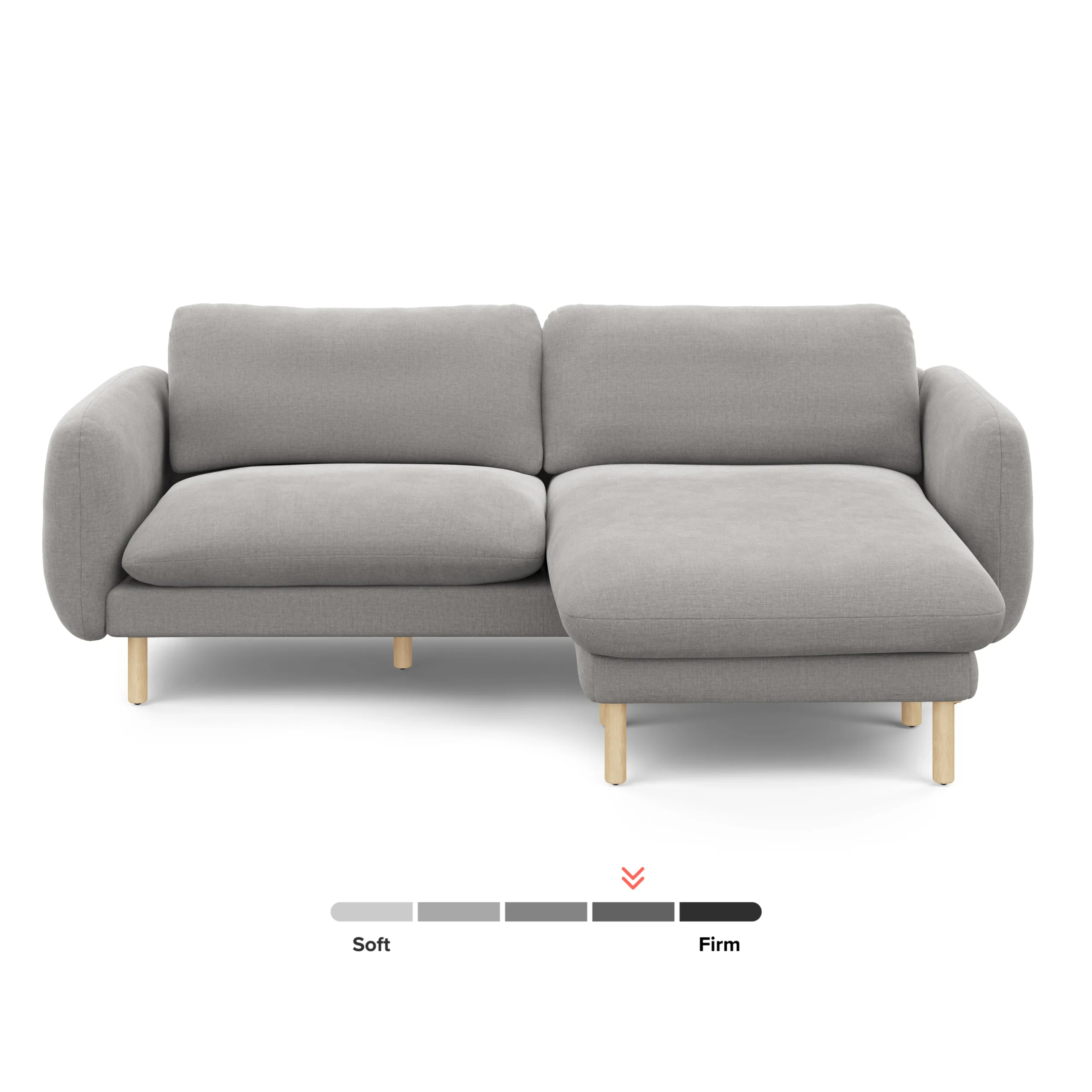 Sanders 85.5_ Reversible Sectional - Hestia Gray - Image 5