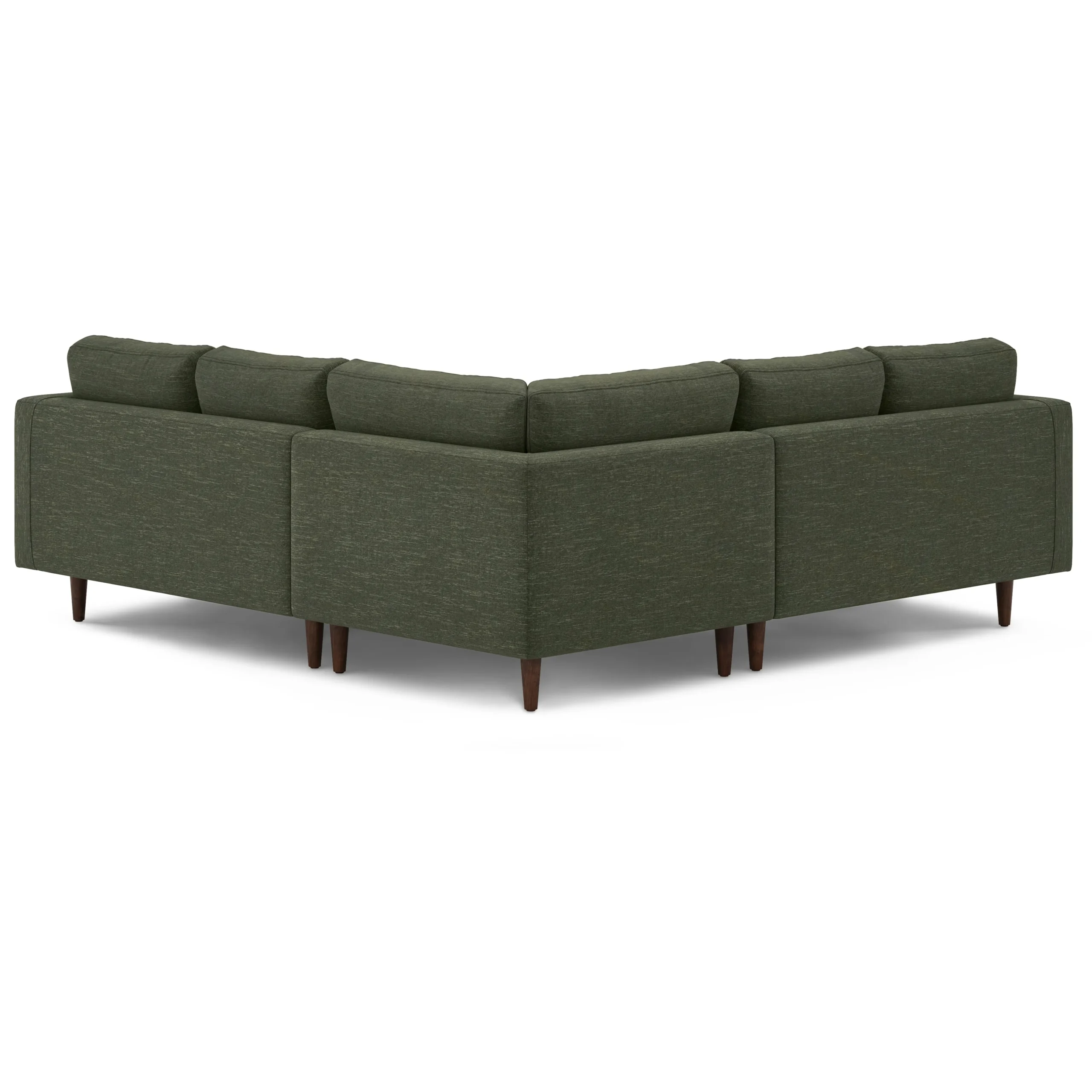 Sven 91_ Tufted Corner Sectional - Fir Green - Image 5