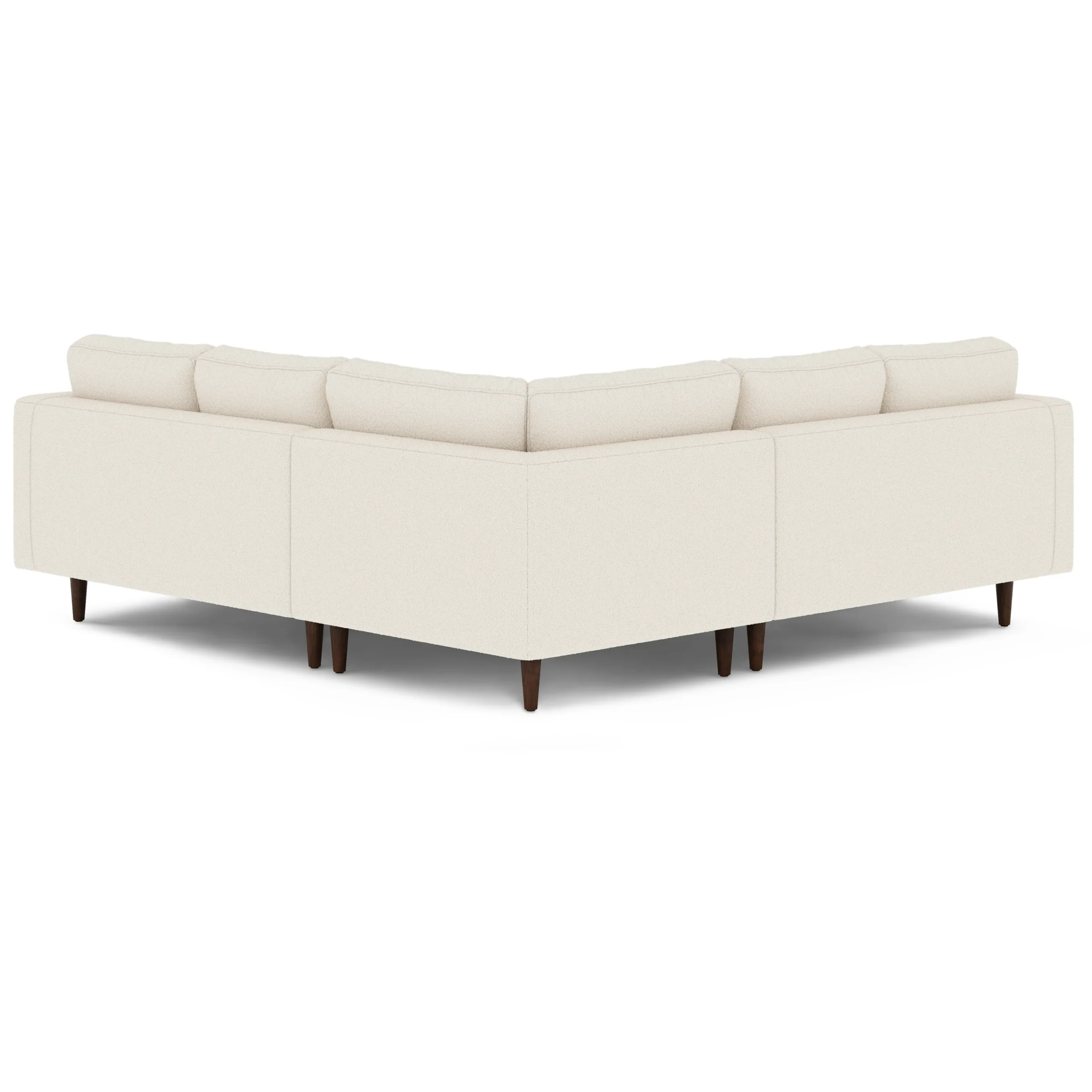Sven 91_ Tufted Corner Sectional - Ivory Wool Bouclé - Image 5