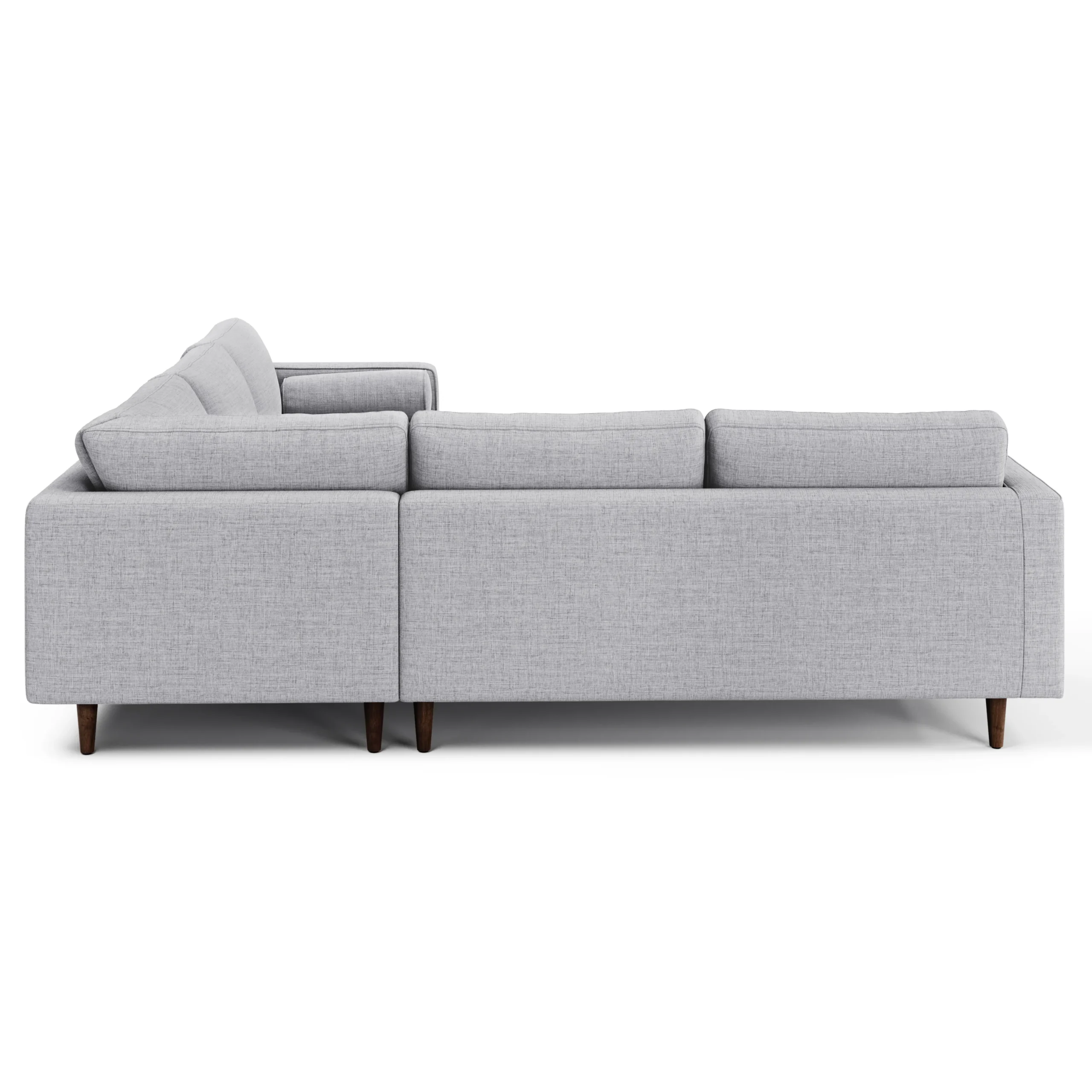 Sven 91_ Tufted Corner Sectional - Stone Gray - Image 5