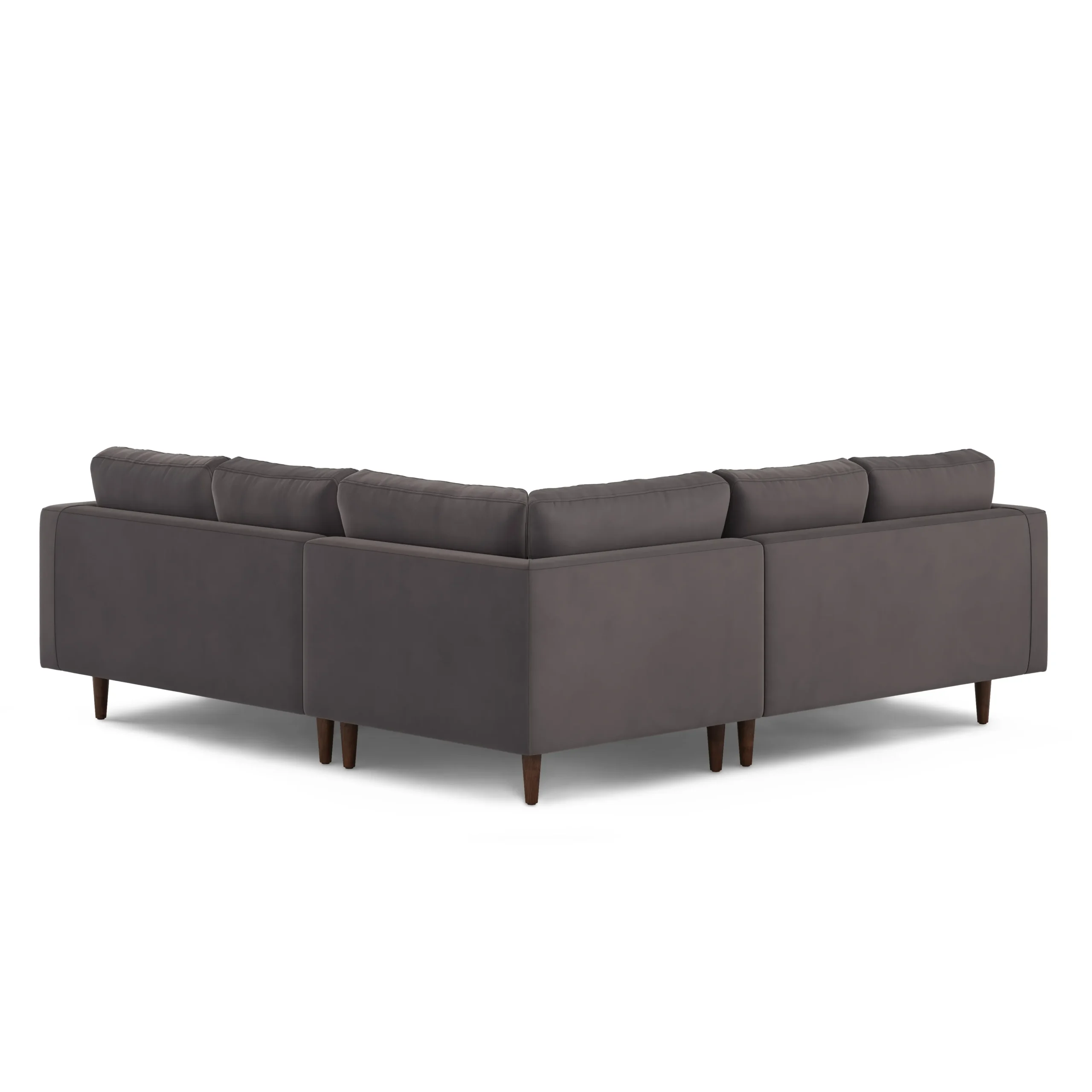 Sven 91_ Tufted Velvet Corner Sectional - Hale Warm Gray - Image 5