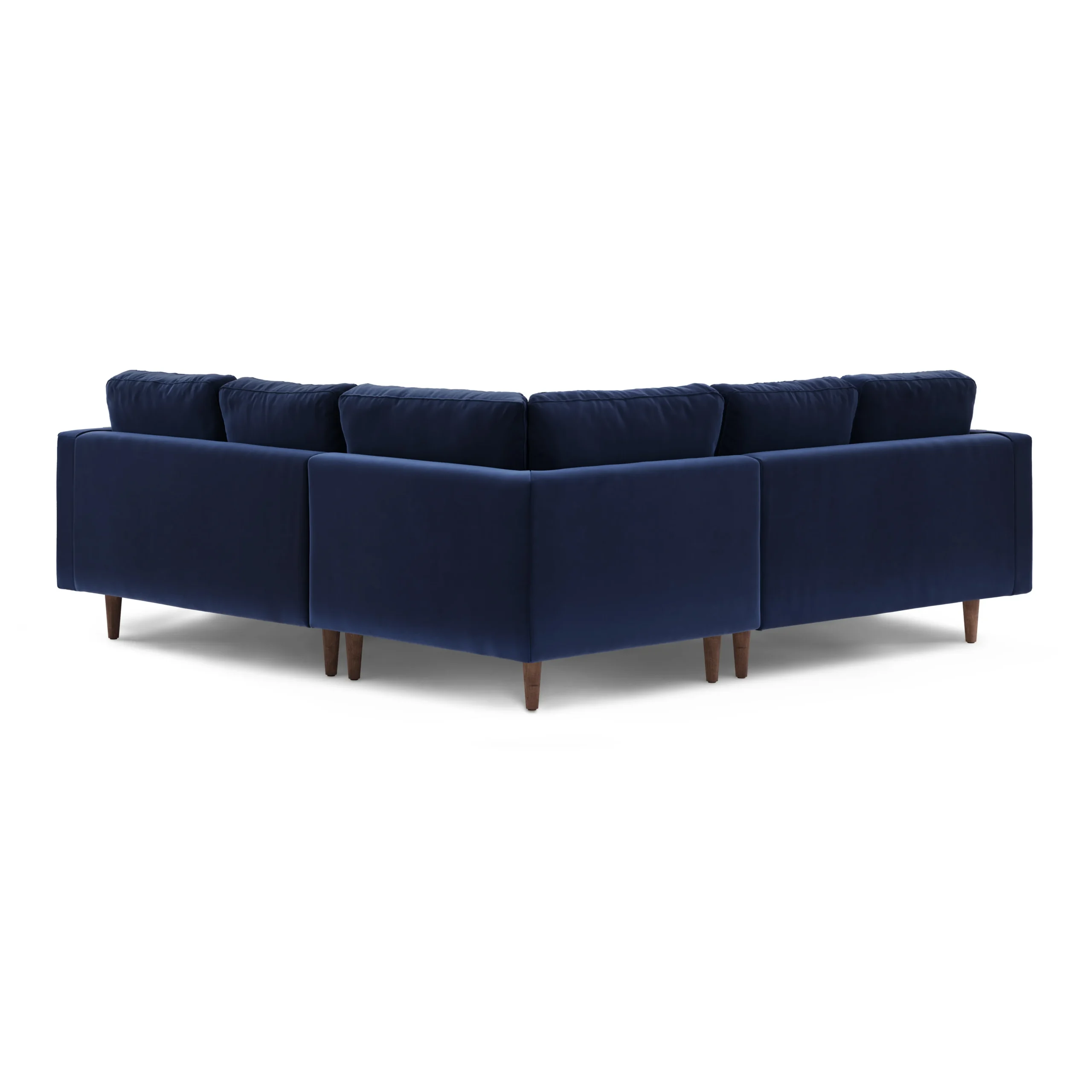 Sven 91_ Tufted Velvet Corner Sectional - Plush Cascadia Blue - Image 5