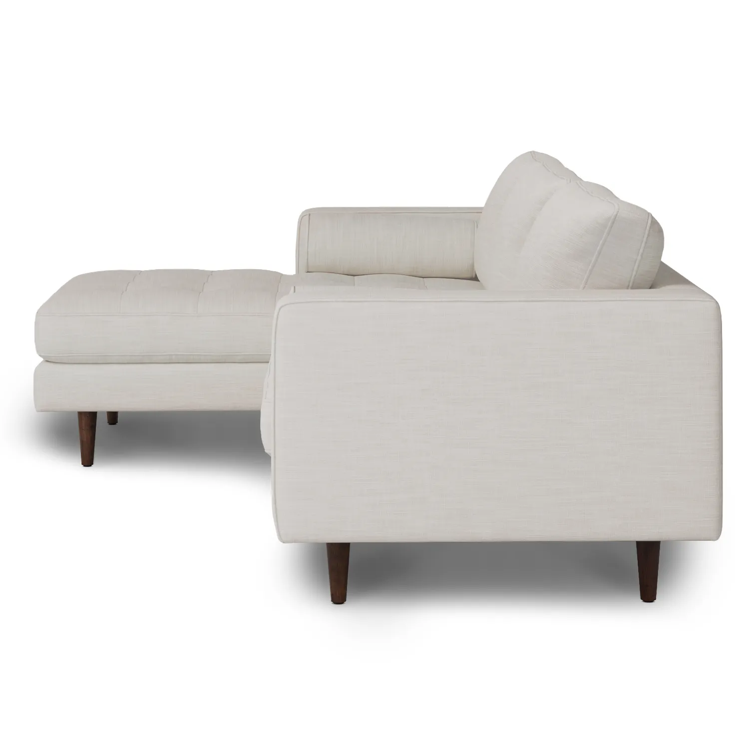 Sven 100_ Tufted Left Sectional - Biscuit Cream - Image 6