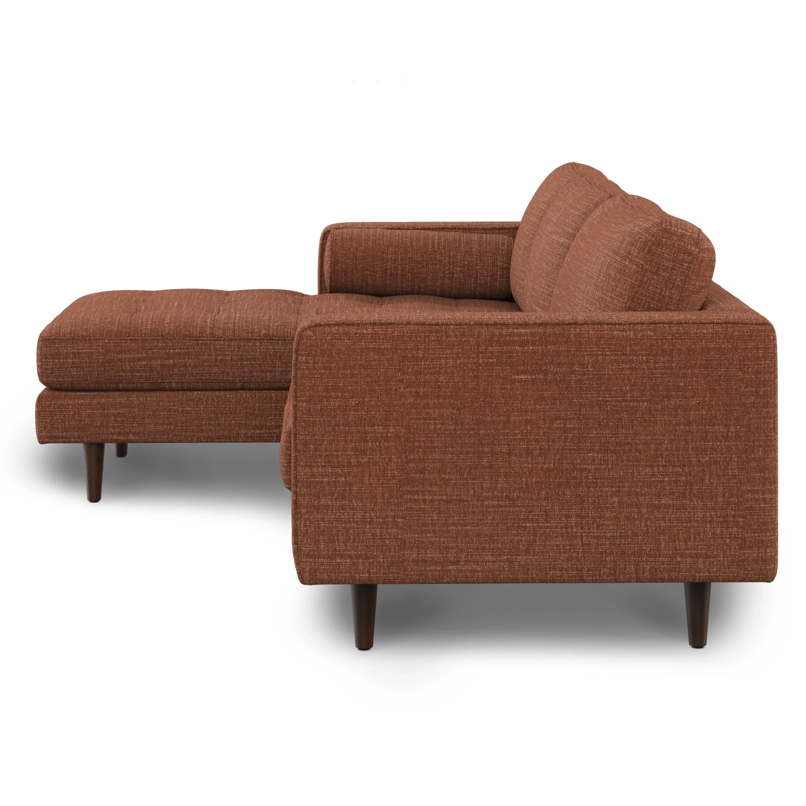 Sven 100_ Tufted Left Sectional - Napa Rust - Image 6