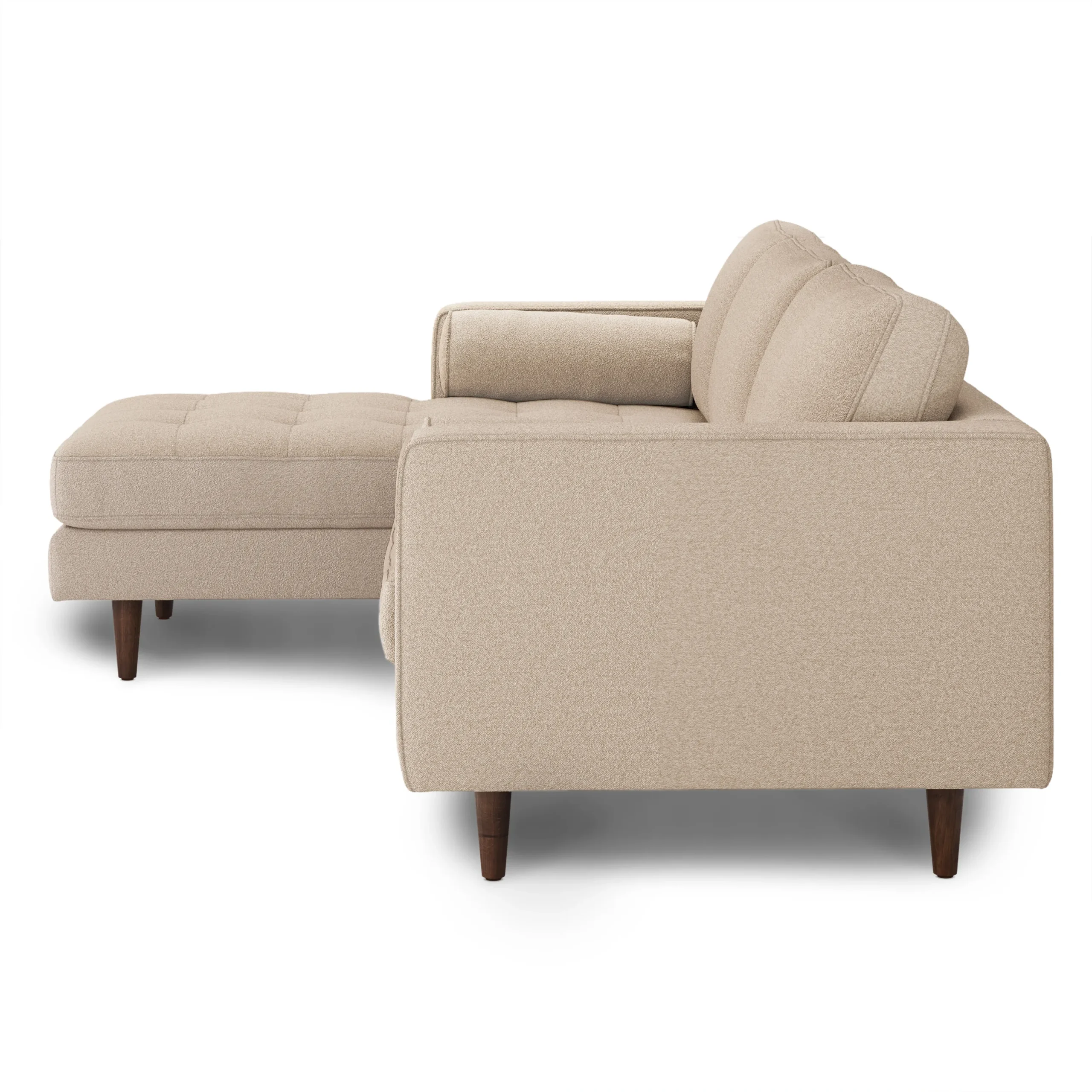Sven 100_ Tufted Left Sectional - Ratine Buff - Image 6
