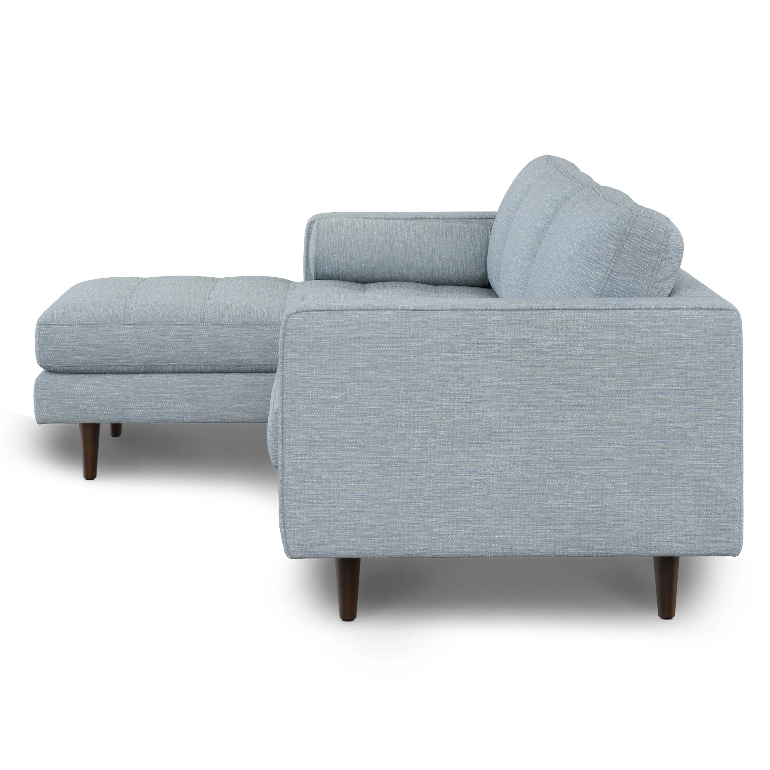 Sven 100_ Tufted Left Sectional - Silver Light Blue - Image 6