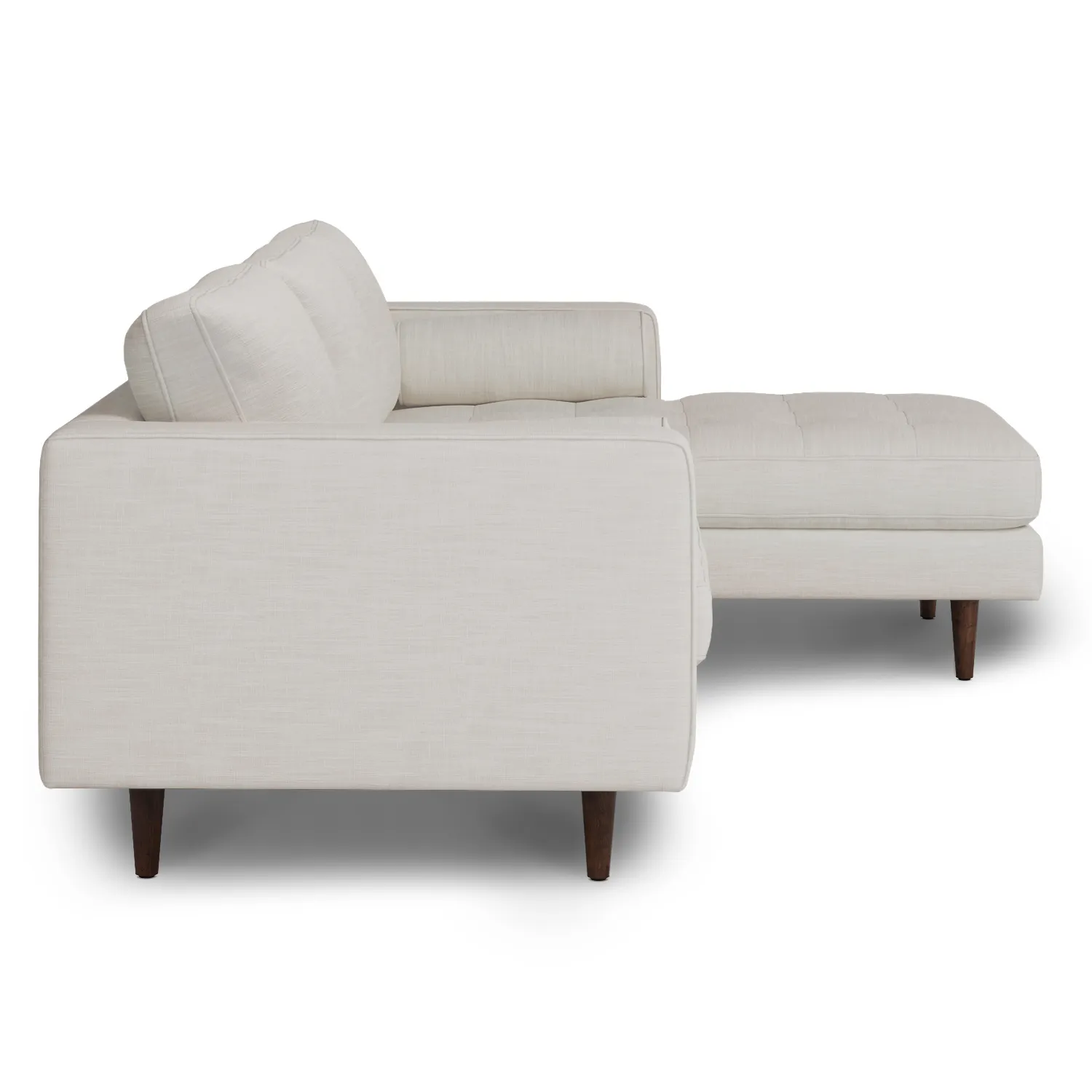 Sven 100_ Tufted Right Sectional - Biscuit Cream - Image 6