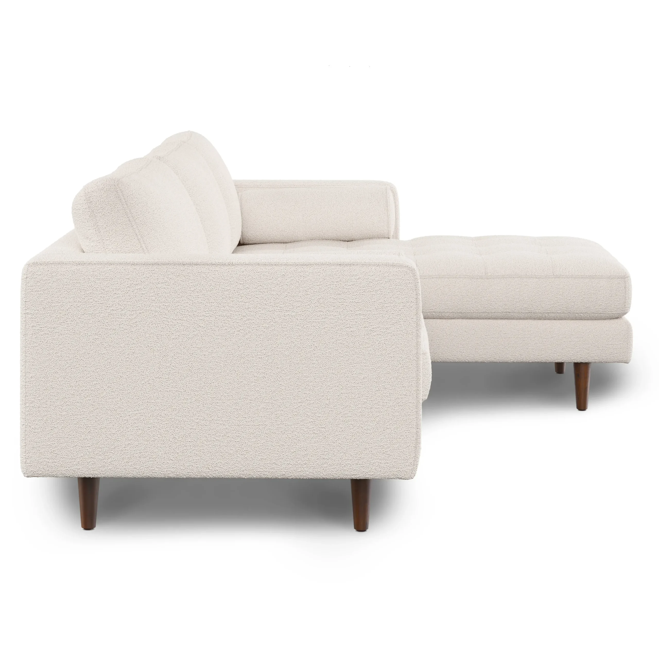 Sven 100_ Tufted Right Sectional - Ivory Wool Bouclé - Image 6