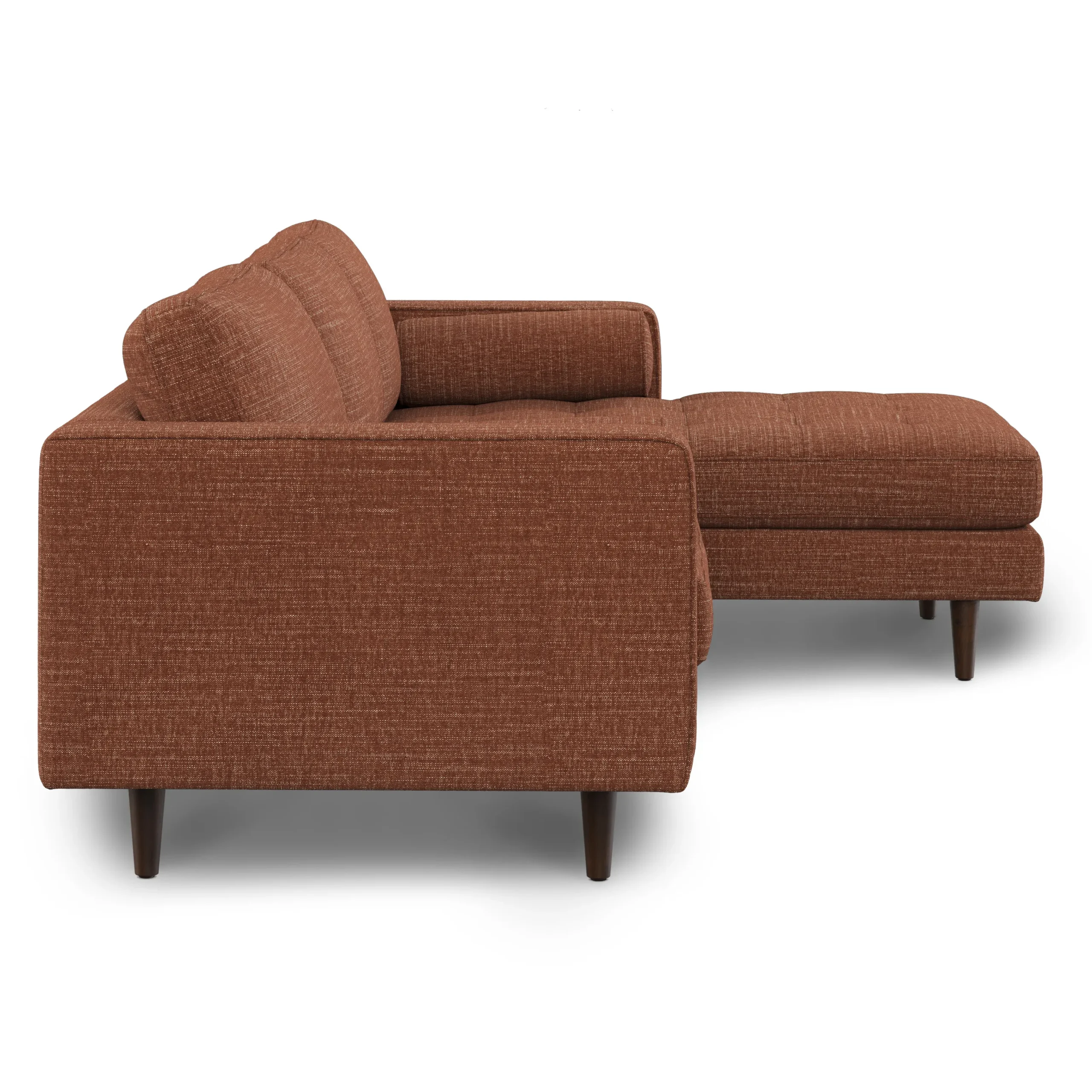Sven 100_ Tufted Right Sectional - Napa Rust - Image 6
