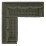 Sven 107" Tufted Corner Sectional - Fir Green