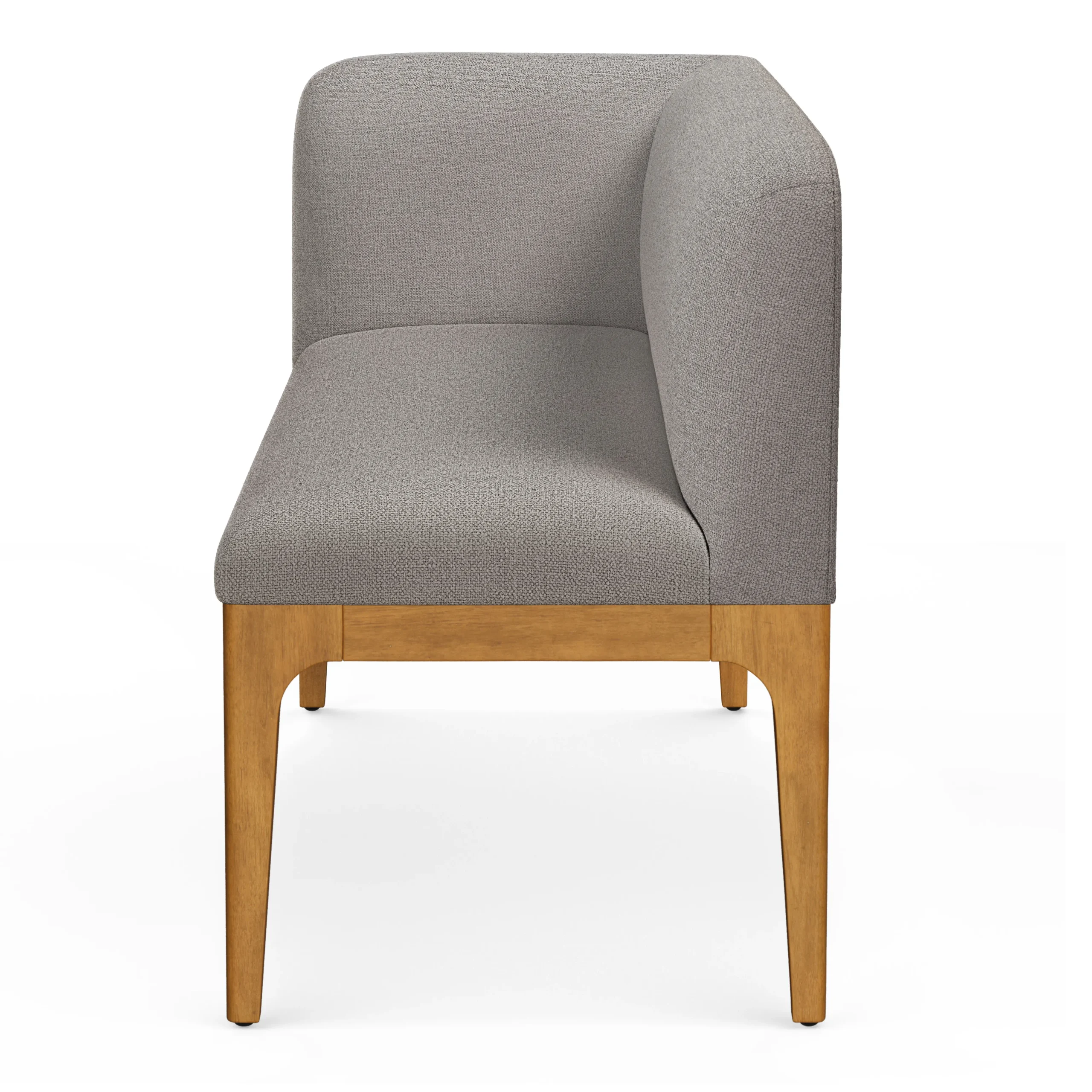 Left Corner Banquette - Smoked Oak and Hestia Gray - Image 6