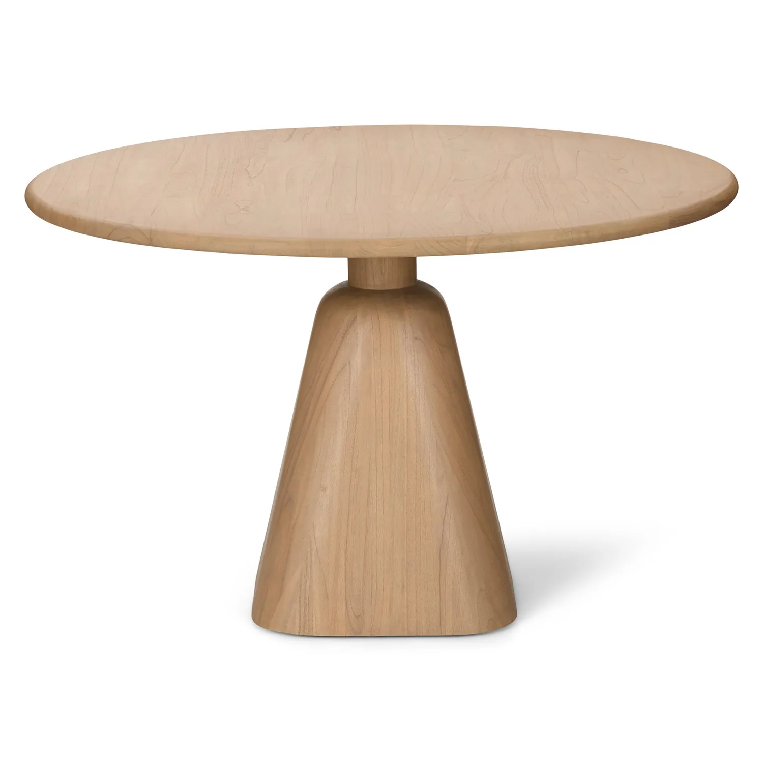 Kurasi 48_ Solid Wood Round Dining Table - Natural - Image 6