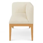 Left Corner Banquette - Natural Oak and Sand Ivory