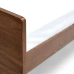 Nera King Low Profile Bed with Nightstands Set - Walnut