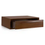 Lenia Floating Nightstand - Walnut