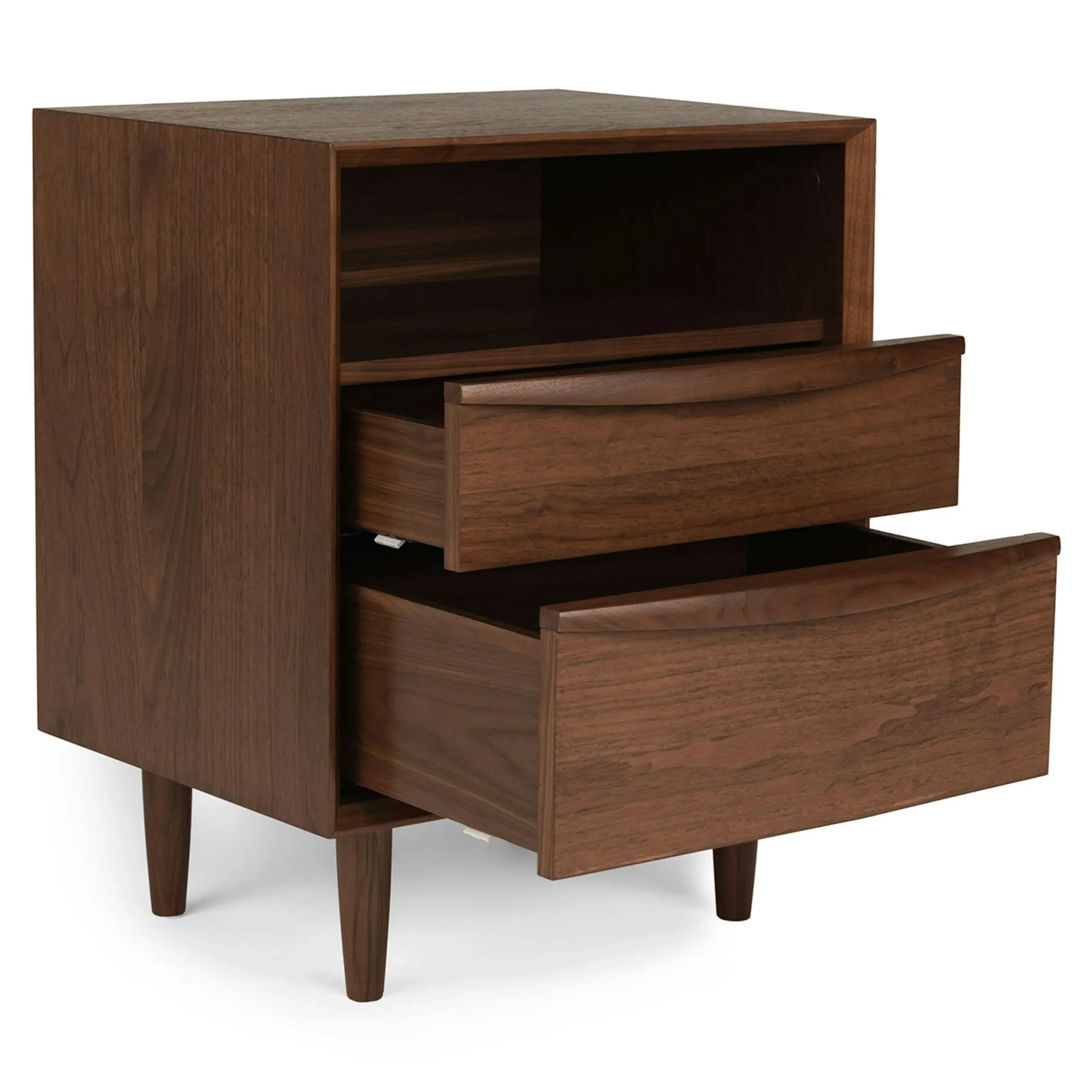 Lenia 2-Drawer Nightstand - Walnut - Image 5