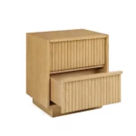 Kouva 2-Drawer Nightstand - Natural Oak
