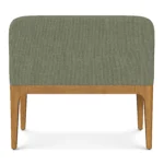 Armless Banquette - Smoked Oak and Welsh Green