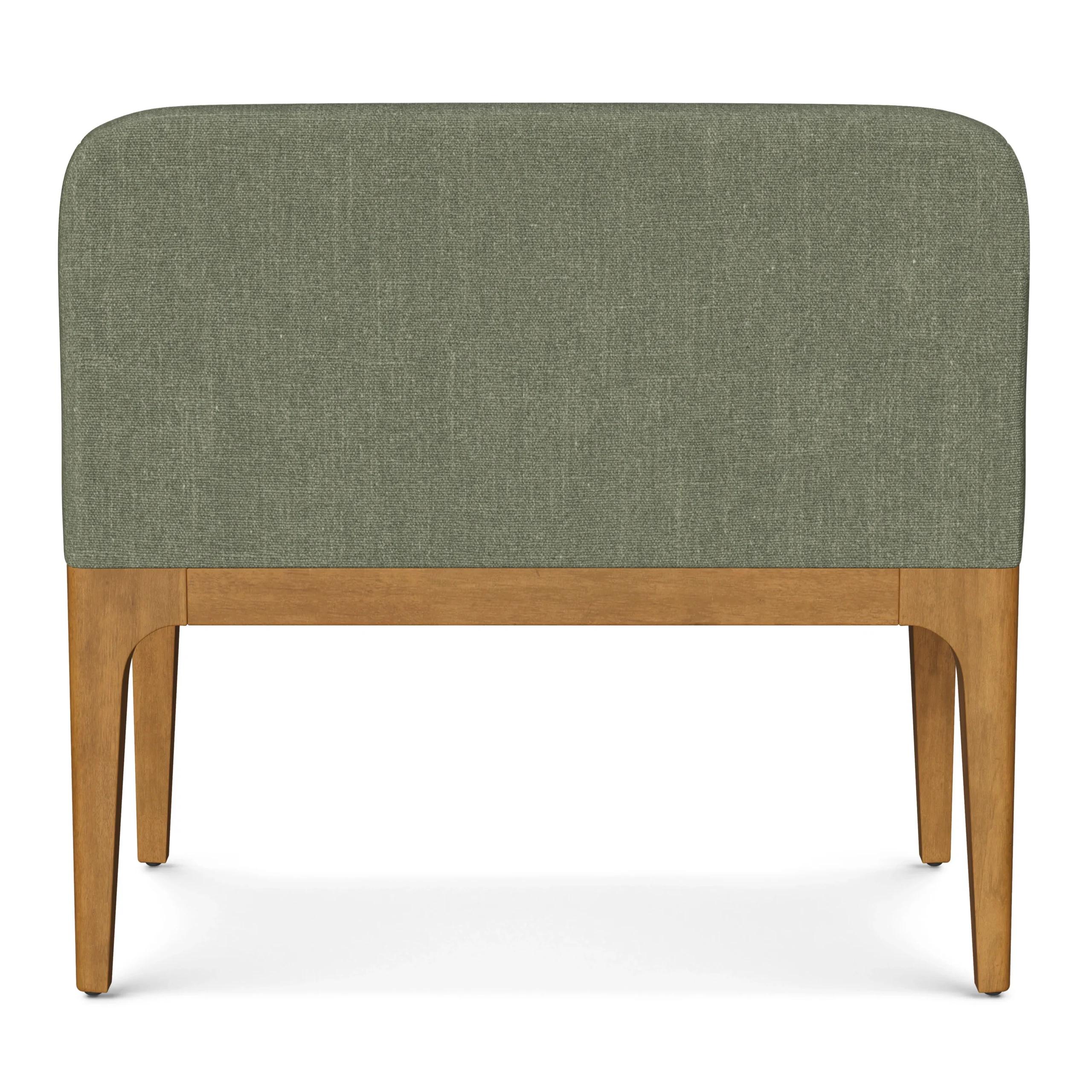 Armless Banquette - Smoked Oak and Welsh Green - Image 6