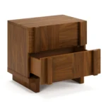 Ayra 2-Drawer Nightstand - Walnut