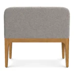 Armless Banquette - Smoked Oak and Hestia Gray