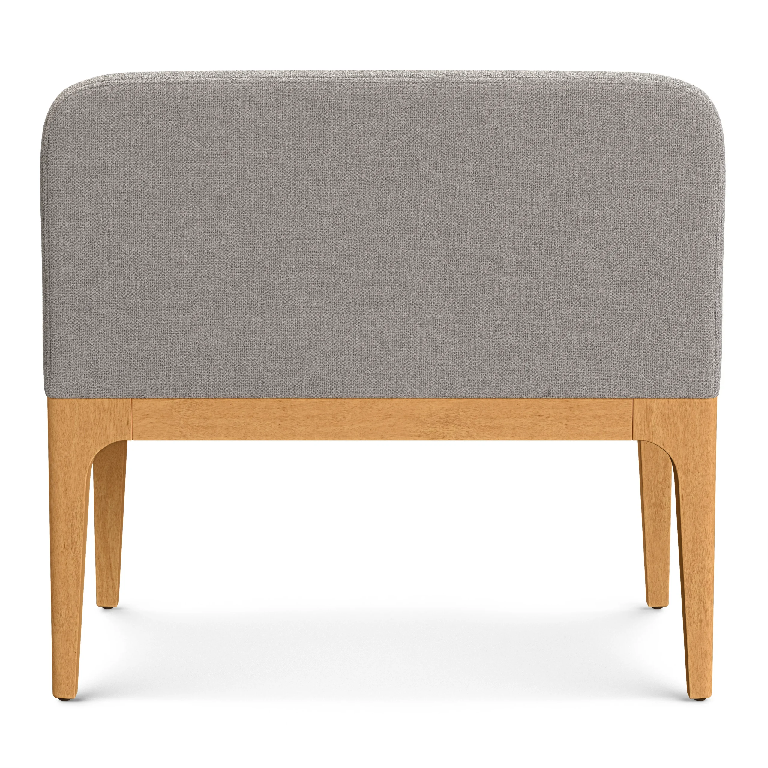 Rosin 34_ Armless Banquette - Natural Oak and Hestia Gray - Image 6