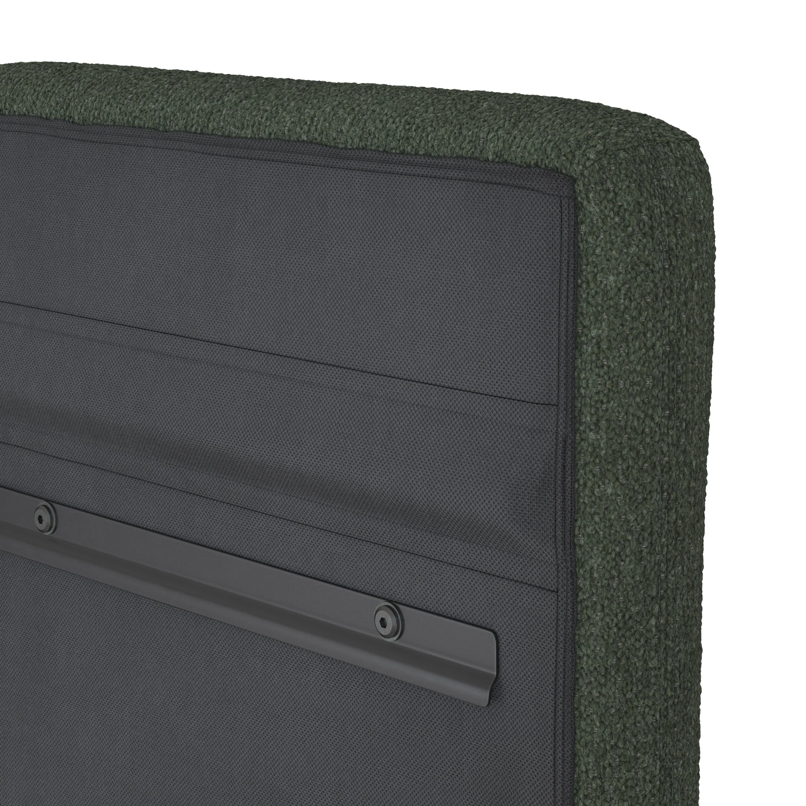 Noel Queen Tall Headboard - Green Wool Bouclé - Image 7