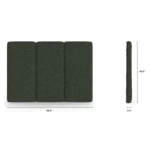 Noel Queen Headboard - Green Wool Bouclé