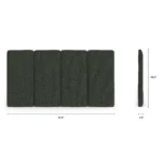 Noel King Headboard - Green Wool Bouclé