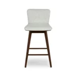 Sede Swivel Counter Stool - Walnut and Mist Gray