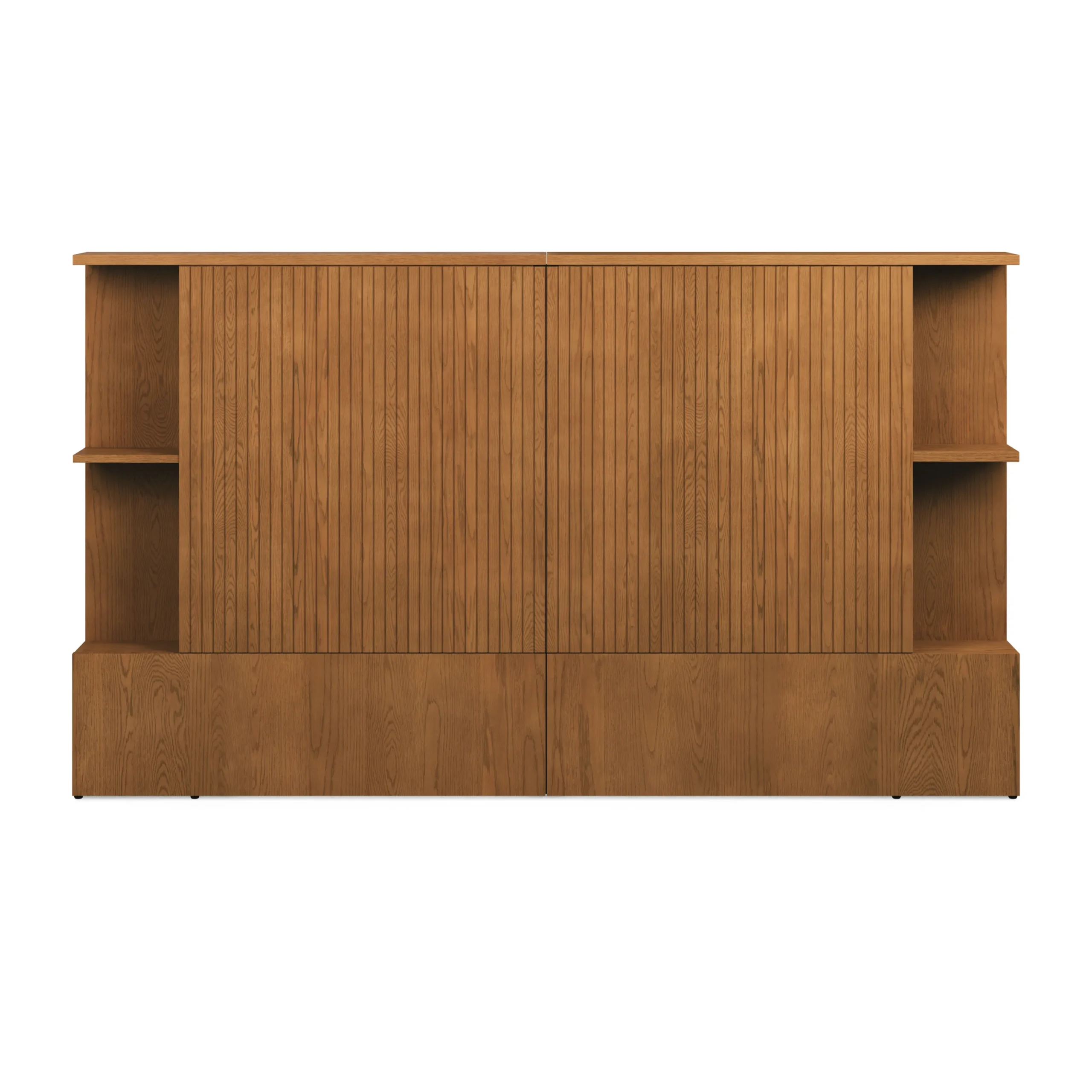Kouva Queen Storage Headboard - Smoked Oak - Image 6