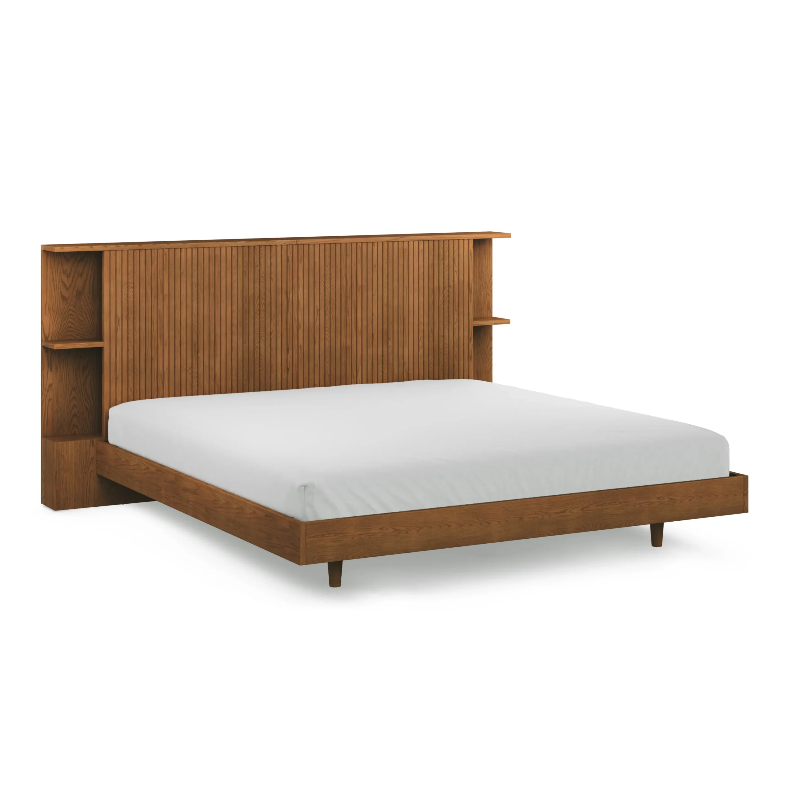 Kouva King Storage Headboard - Smoked Oak - Image 6